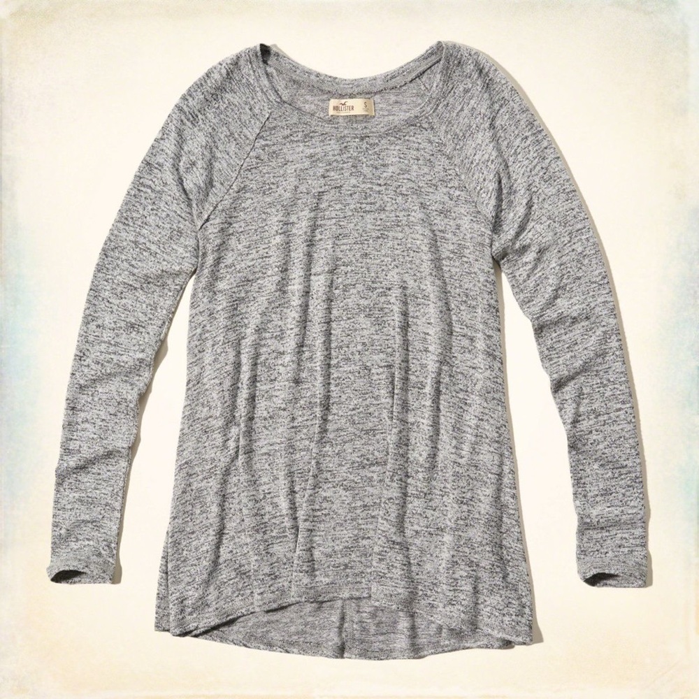 Hollister Long Sleeve Easy T-Shirt Grey